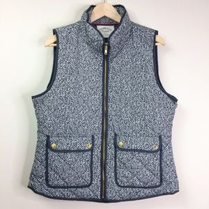 Cambridge Dry Goods XL Herringbone Quilted Vest Q